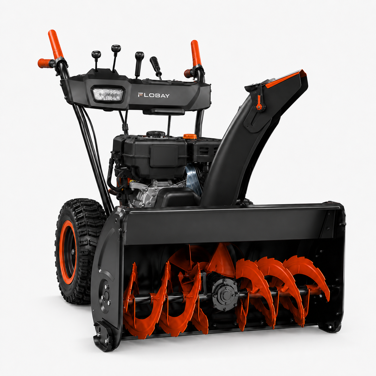 Flobay SnowForce 357cc 28-Inch Two-Stage Snow Blower — studio view